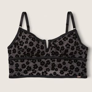 SOLD!! PINK Victoria Secret bralettes size large Lavender and Black